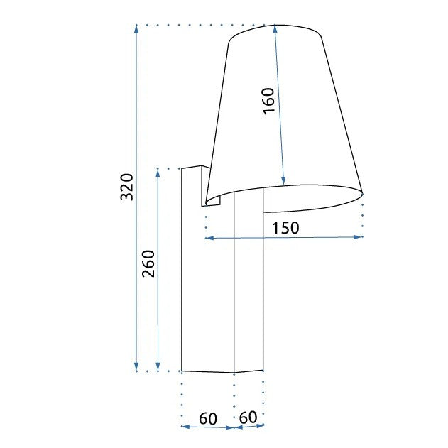 LAMPA KINKIET LOFT APP1279-1W BLACK 11