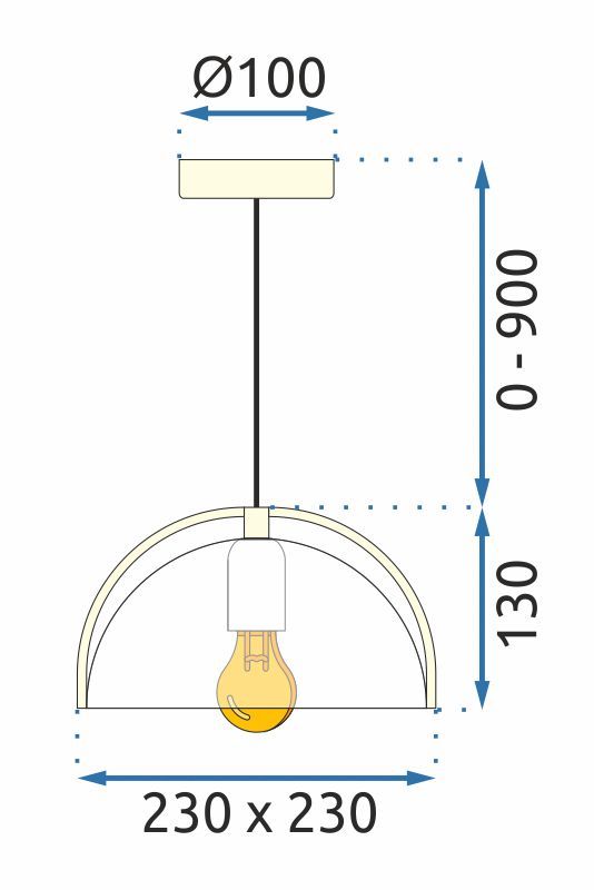 Lampa Wisząca APP1216-1CP