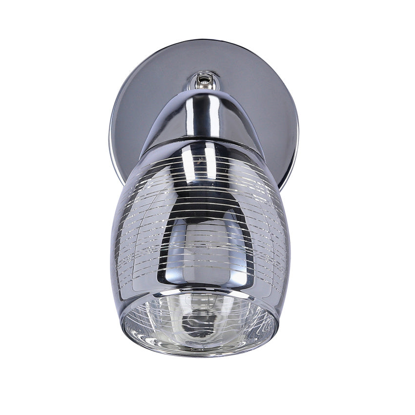 Wirginia lampa kinkiet chromowy 1x10w e14 klosz lustrzany 91-14009