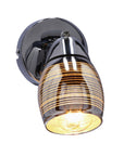 Wirginia lampa kinkiet chromowy 1x10w e14 klosz lustrzany 91-14009