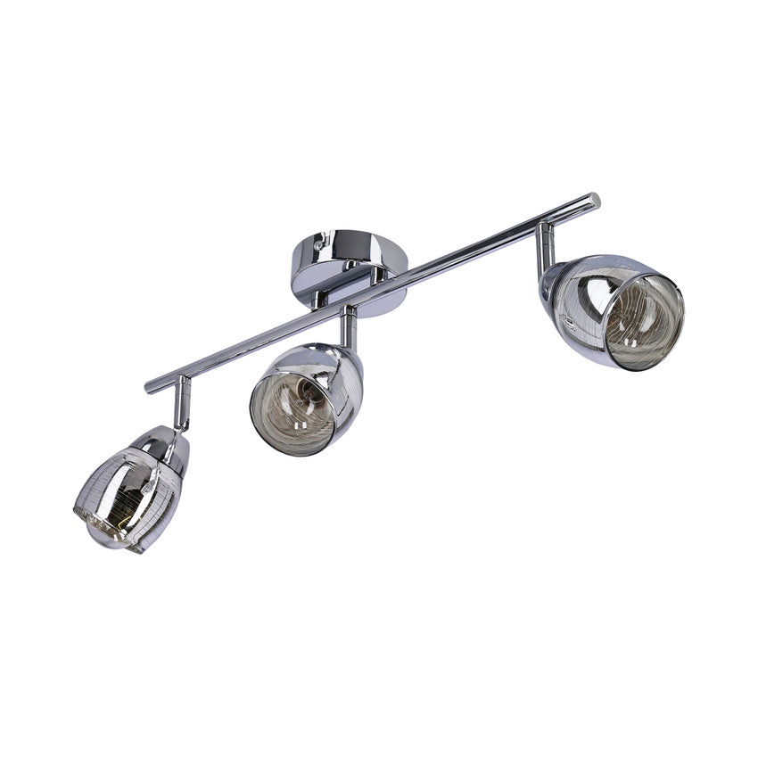 Wirginia Lampa sufitowa listwa chrom e14 klosz lustrzany 93-14023