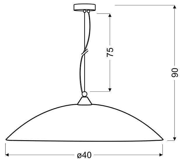 lampa sufitowa candellux wyprzedaż 31-80472 faro zwis 40 1x60w E27 chrom sat