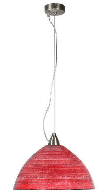 lampa sufitowa candellux wyprzedaż 31-91720 birma zwis 1*60w E27 czerwony+srebro