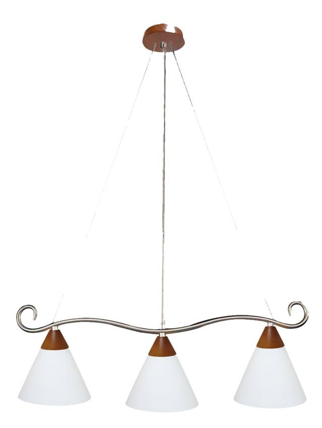 lampa sufitowa candellux wyprzedaż 33-27569 salem zwis 3x60w E27 satyna nikiel