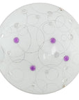 Lampa Sufitowa Astro 13-73266 Plafon Led 30 cm Fioletowe kryształki