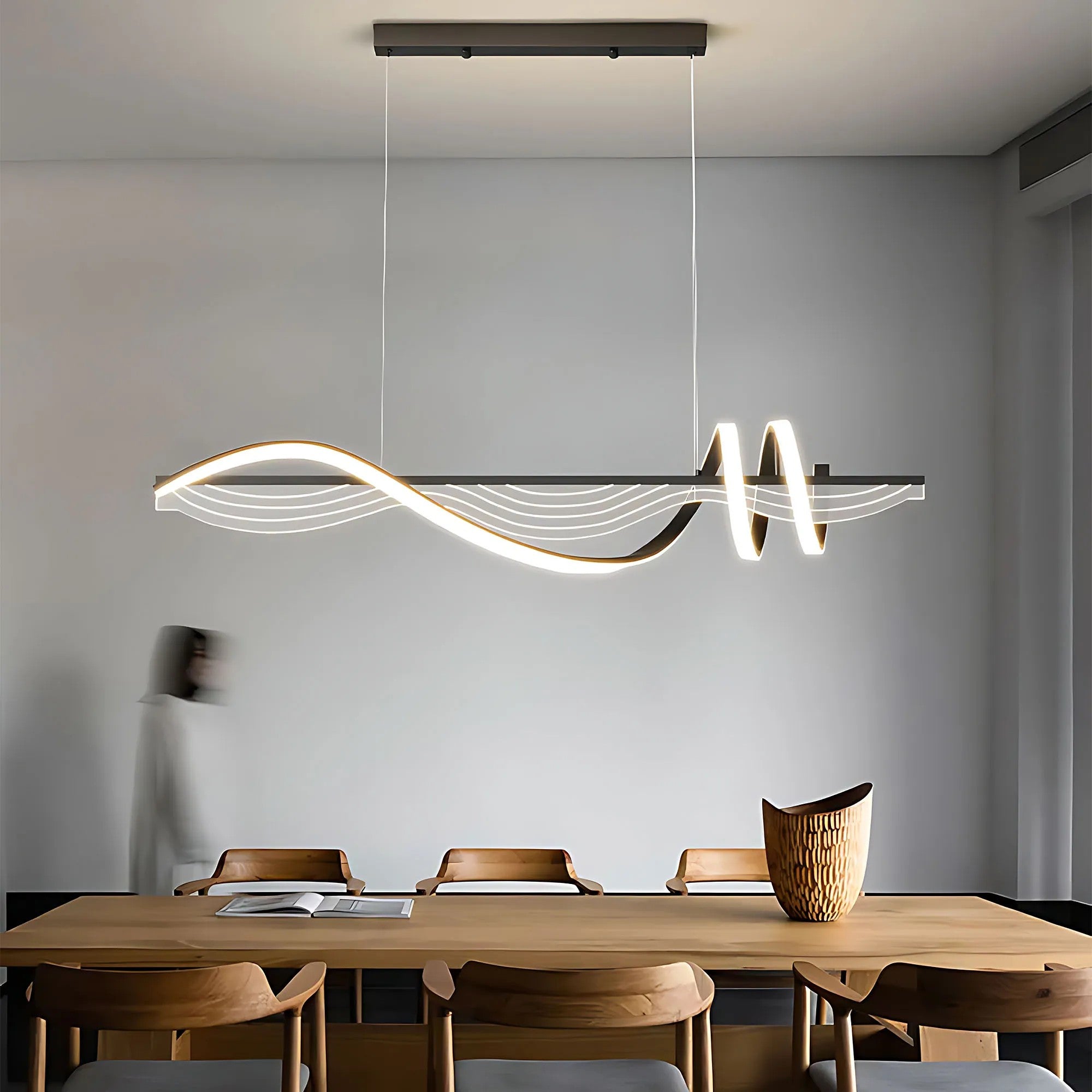 Lampa WISZĄCA LED LHJ041-CP 100 Cm CZARNA 12