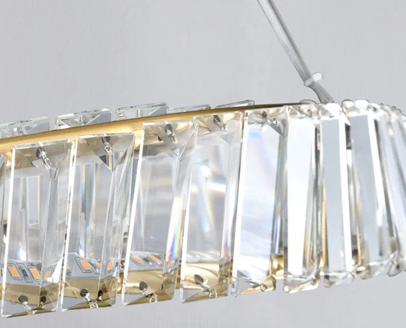 KRYSZTAŁOWA LAMPA SUFITOWA LED APP1064-1CP 12