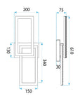 Lampa Sufitowa LED G155-C Czarna 12