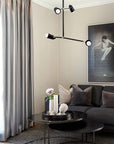 Lampa Wisząca 4-ramienna APP1708-4CP CZARNA + ZŁOTO 12