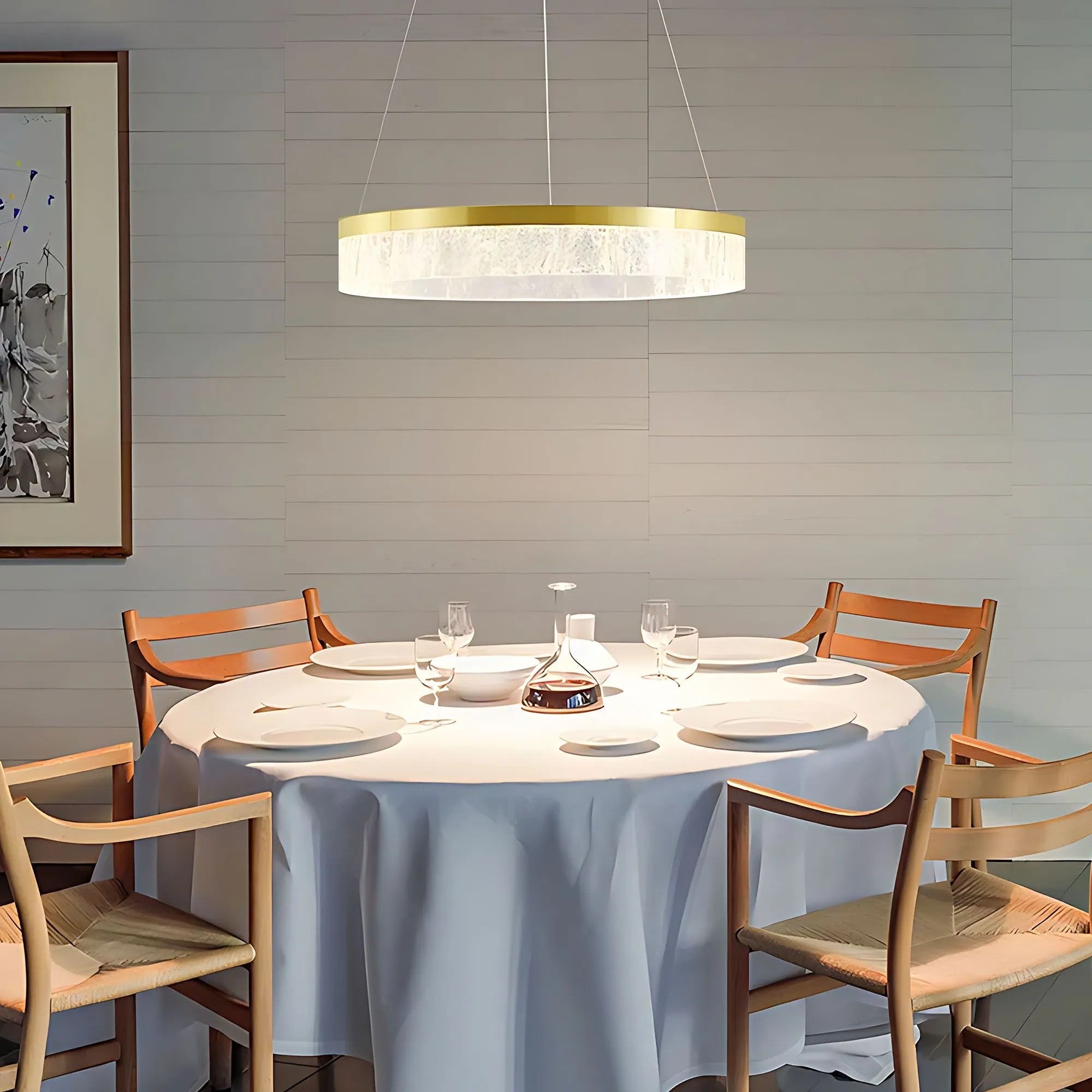 Lampa Wisząca LHJ046-CP 50 Cm ZŁOTA 12