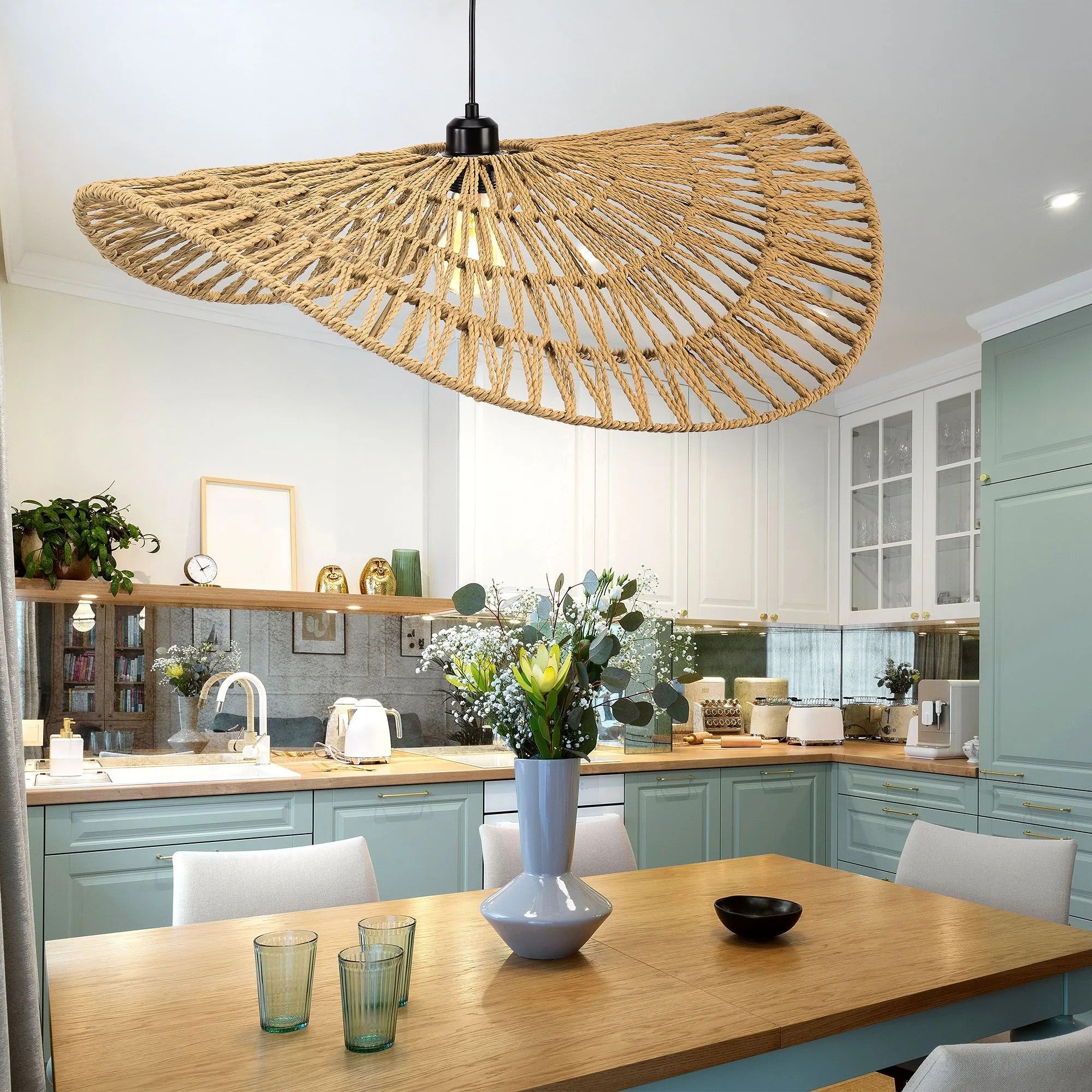 Lampa Sufitowa Wisząca Boho APP1740-1CP 80CM 12
