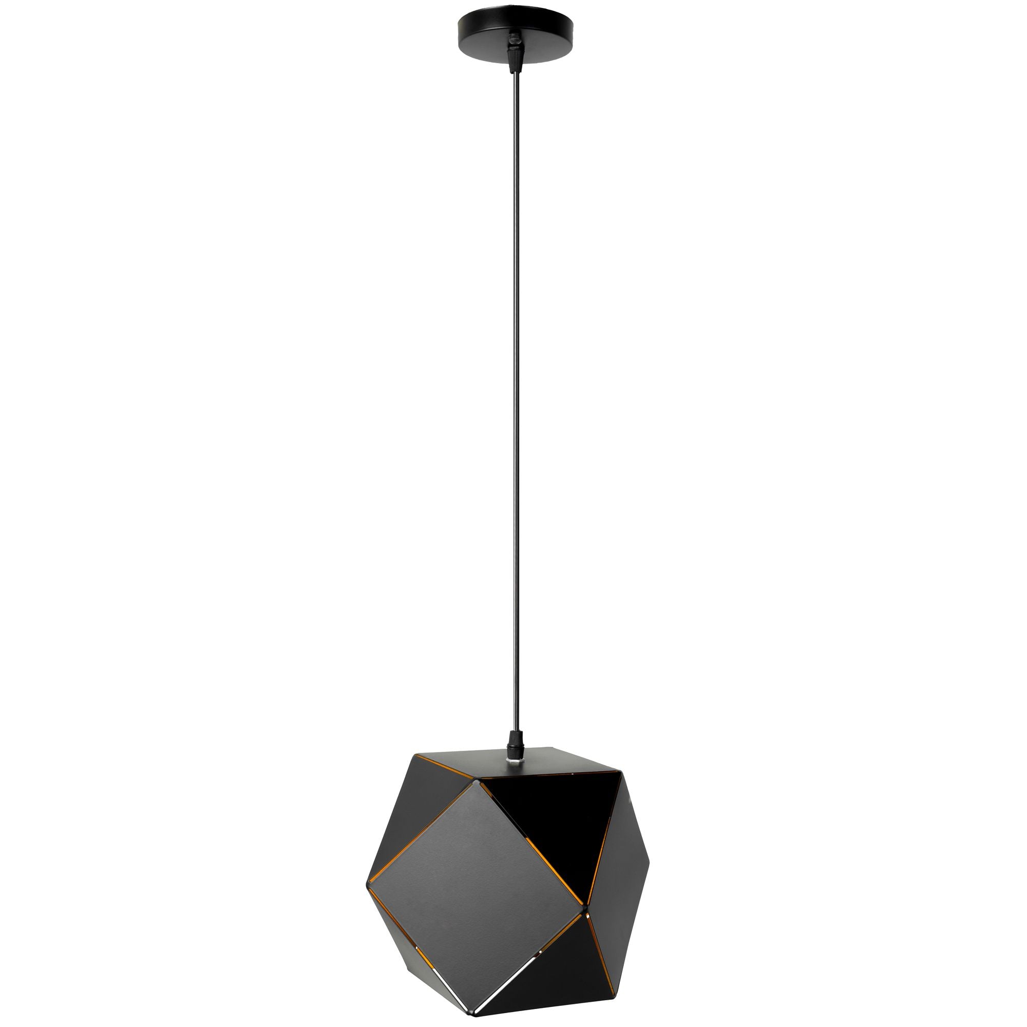 Lampa Wisząca Sufitowa Geometryczna App287-1cp Czarna