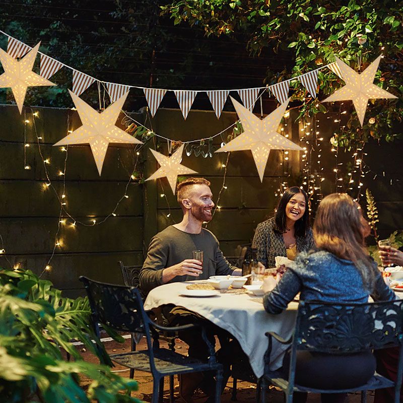 Papierowa gwiazda podświetlana LED SY-003 45cm