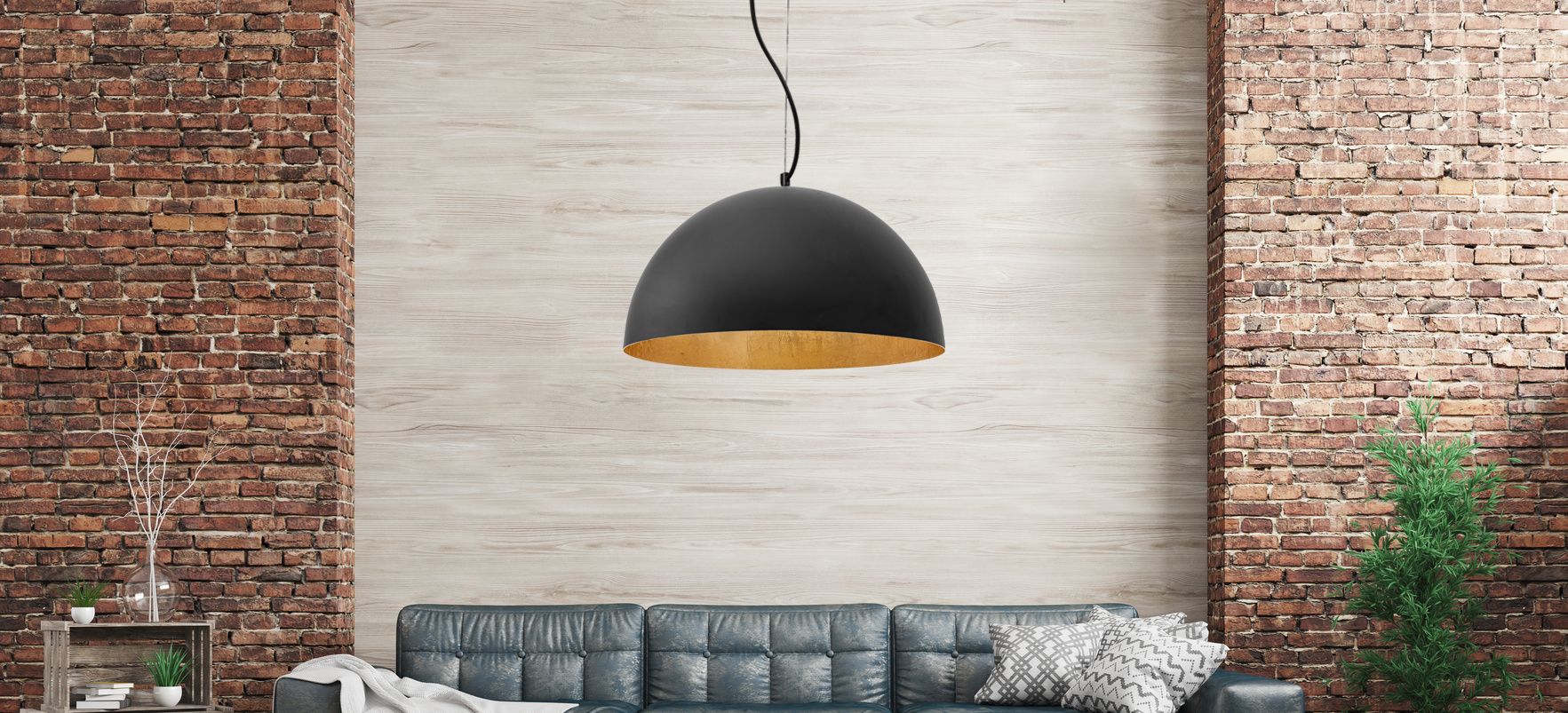 Lampa Sufitowa Wisząca Misa Metalowa 60cm APP380-1CP Czarna