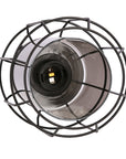 Jonera lampa sufitowa czarny 1X40 E27 klosz dymiony 31-08404