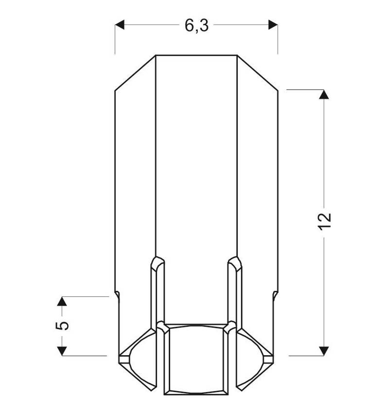 Tuba Candellux krótka biała 2282824