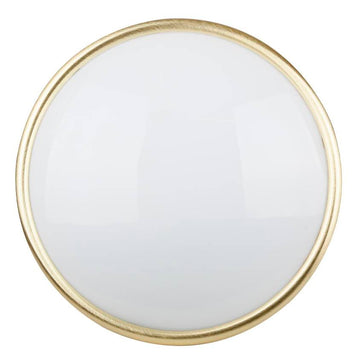 Plafon okrągły biały/złoty lampa sufitowa 60W E27 13-34062