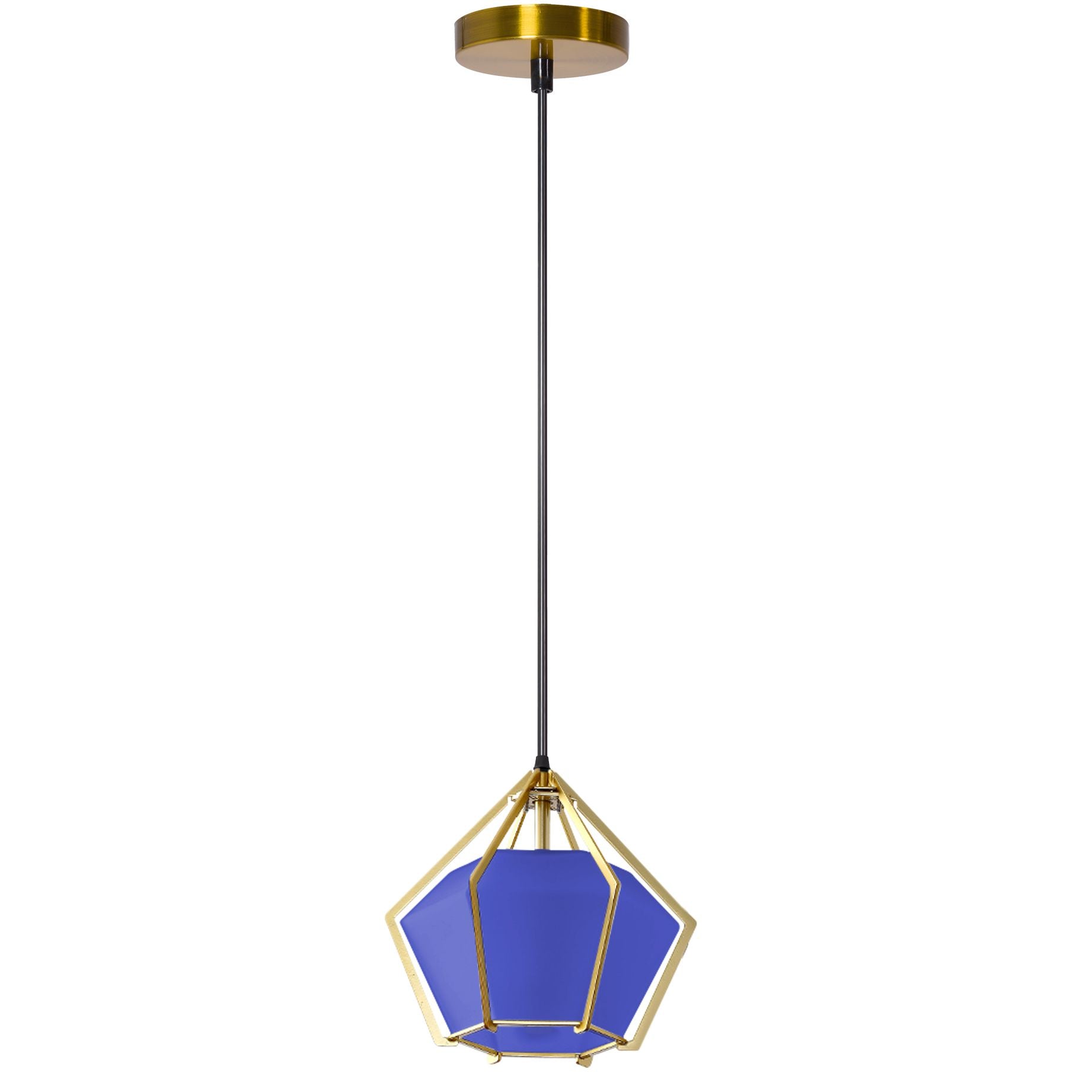 Lampa Sufitowa Wisząca Diament APP452-1CP Niebieska