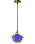 Lampa Sufitowa Wisząca Diament APP452-1CP Niebieska