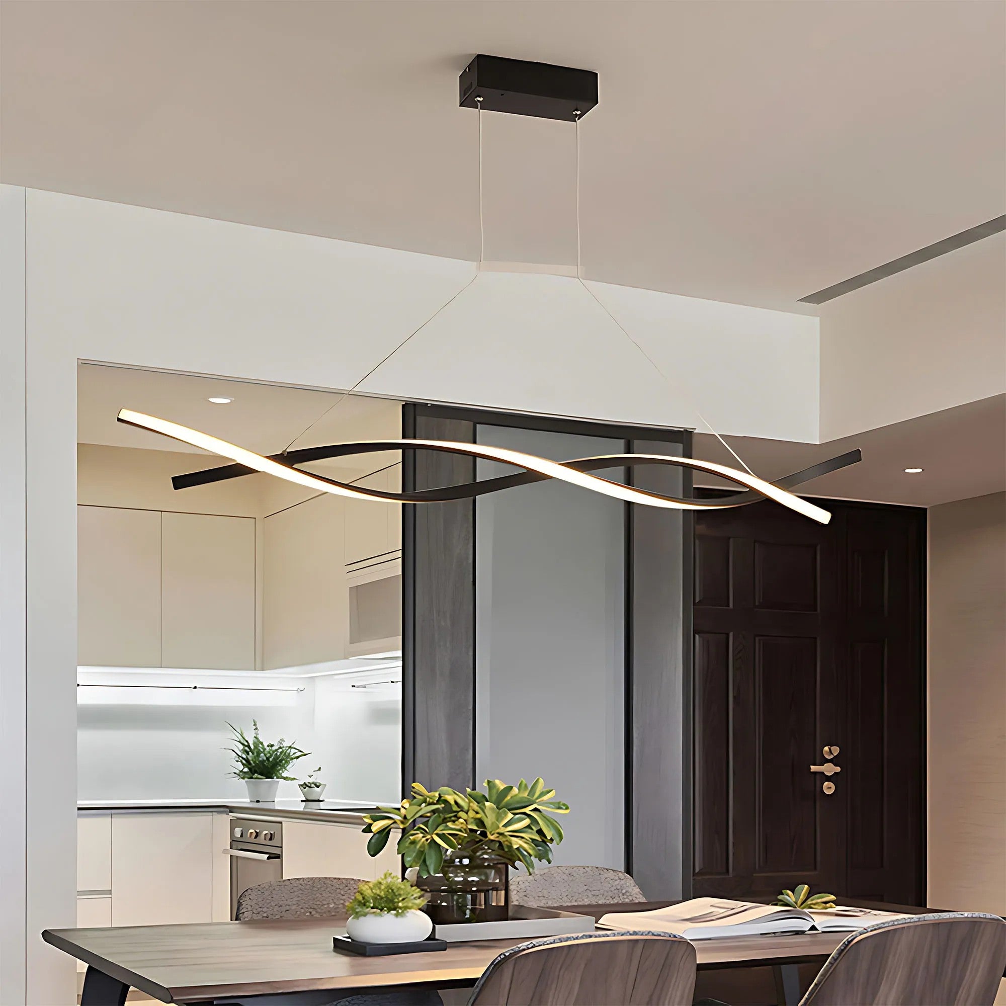 LAMPA SUFITOWA WISZĄCA LED LHJ020-CP CZARNA 13