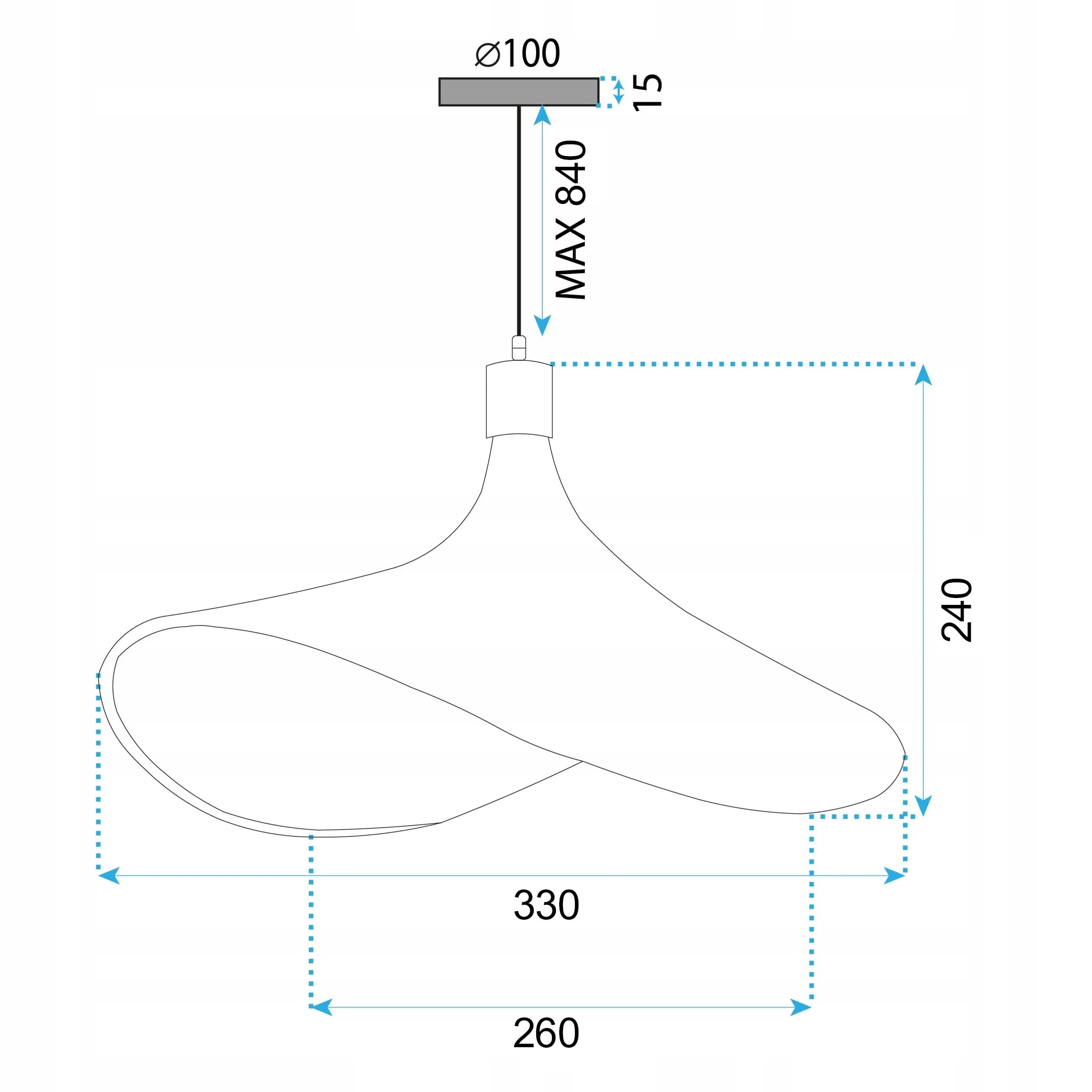 LAMPA WISZĄCA BAMBUSOWA APP1642-1CP 30cm 13