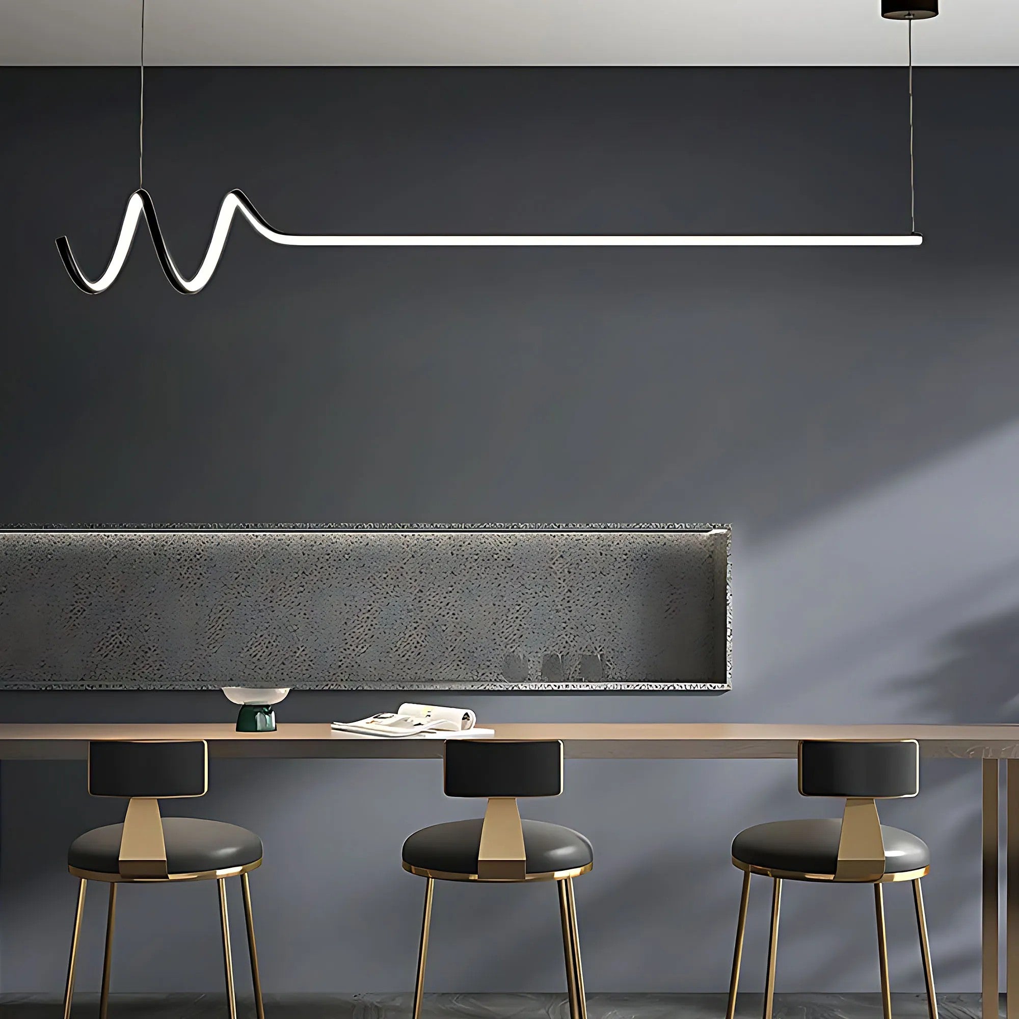 Lampa Wisząca LHJ030-CP 120cm BLACK 13