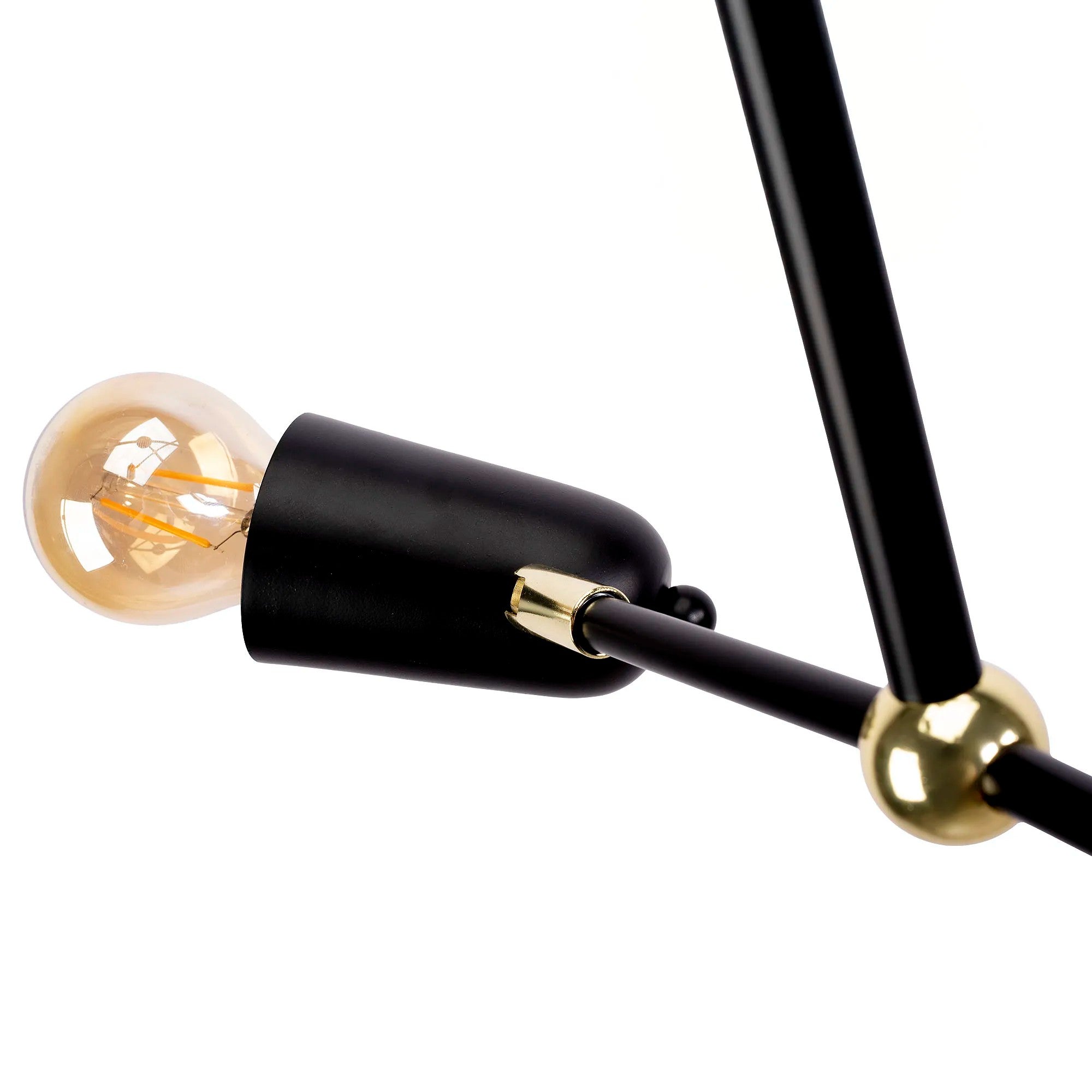 Lampa Wisząca 4-ramienna APP1708-4CP CZARNA + ZŁOTO 13