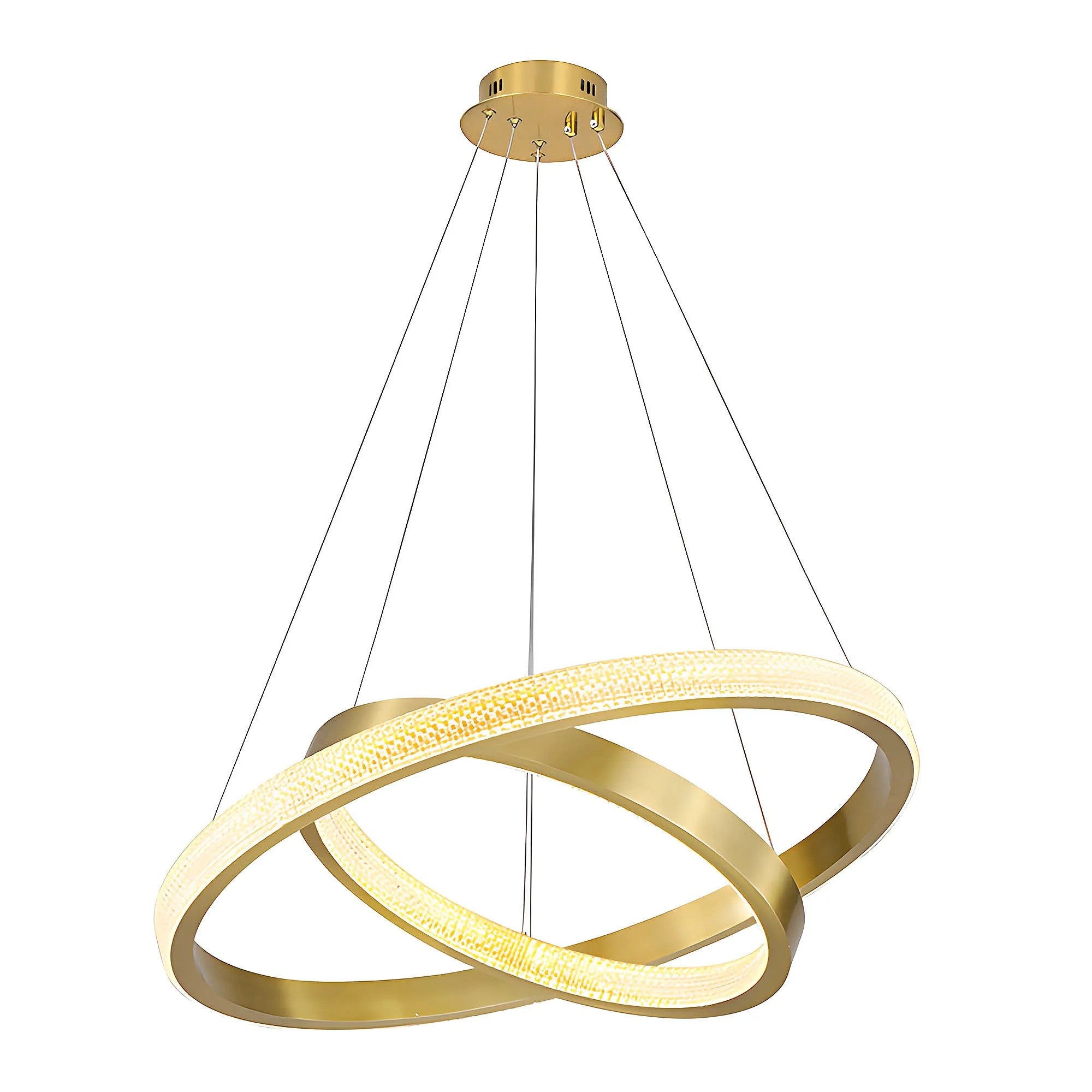 LAMPA SUFITOWA WISZĄCA LED APP1772-CP Złoto Szczotkowane 13