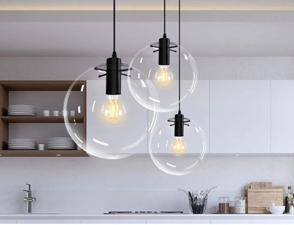 Lampa Sufitowa Wisząca Szklana Lassi 20 Cm APP306-1CP Czarna 13