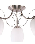 Lampa sufitowa białe szklane klosze Amba 33-78025