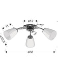 Ursella Lampa Sufitowa 3X40W E14 Biały