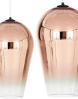 Lampa wisząca szklana Lustrzana APP324-1CP Różowe Złoto