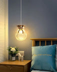 LAMPA SUFITOWA WISZĄCA LHJ107-1CP JASNE RÓŻOWE ZŁOTO 14