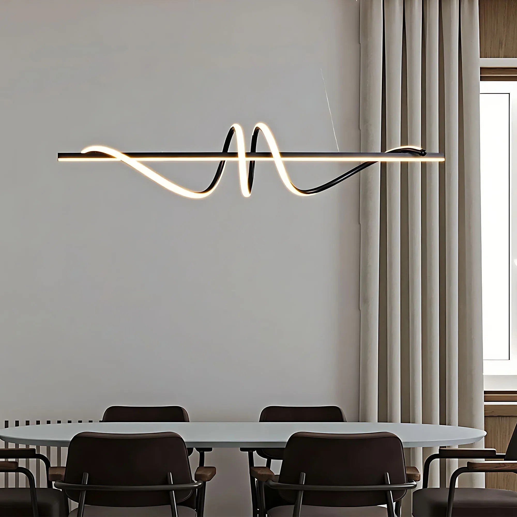 Lampa WISZĄCA LED LHJ023-CP 120 Cm CZARNA 14