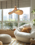 LAMPA WISZĄCA BAMBUSOWA APP1642-1CP 30cm 14