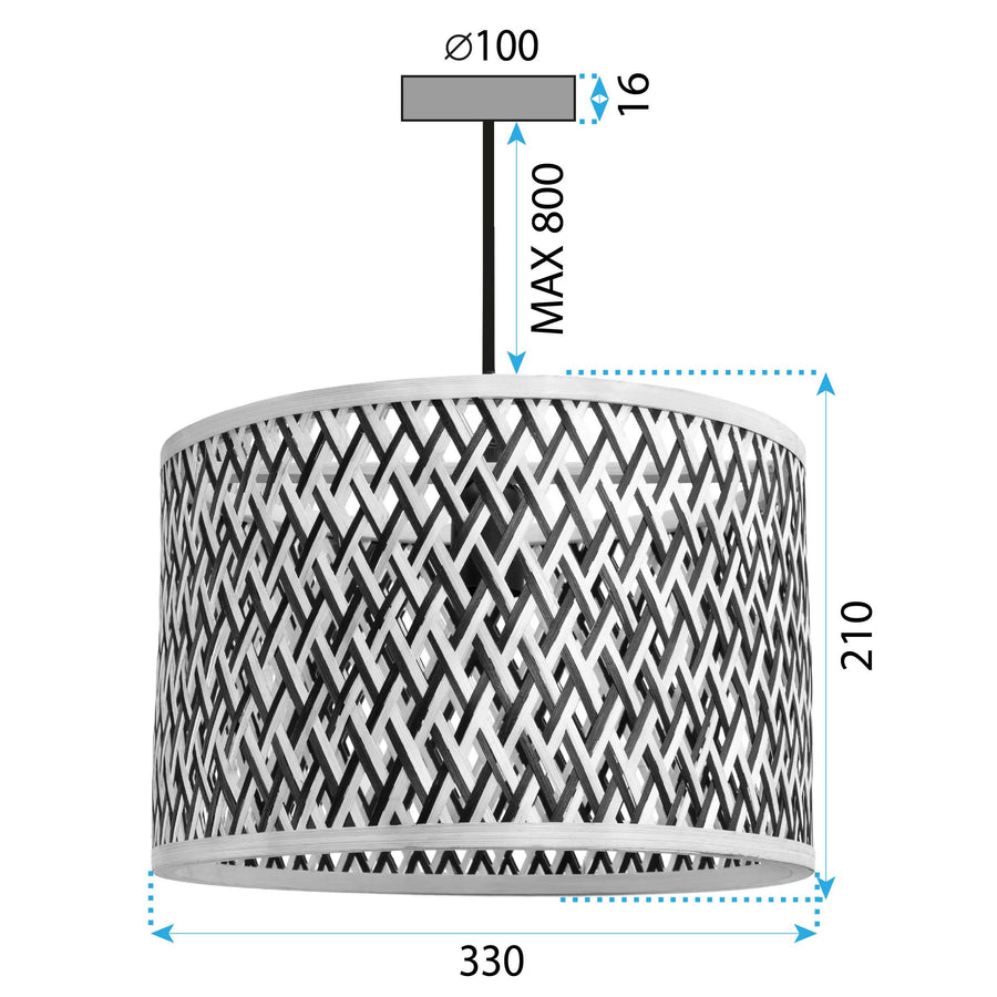 Lampa Sufitowa Wisząca Boho APP1543-1CP 8