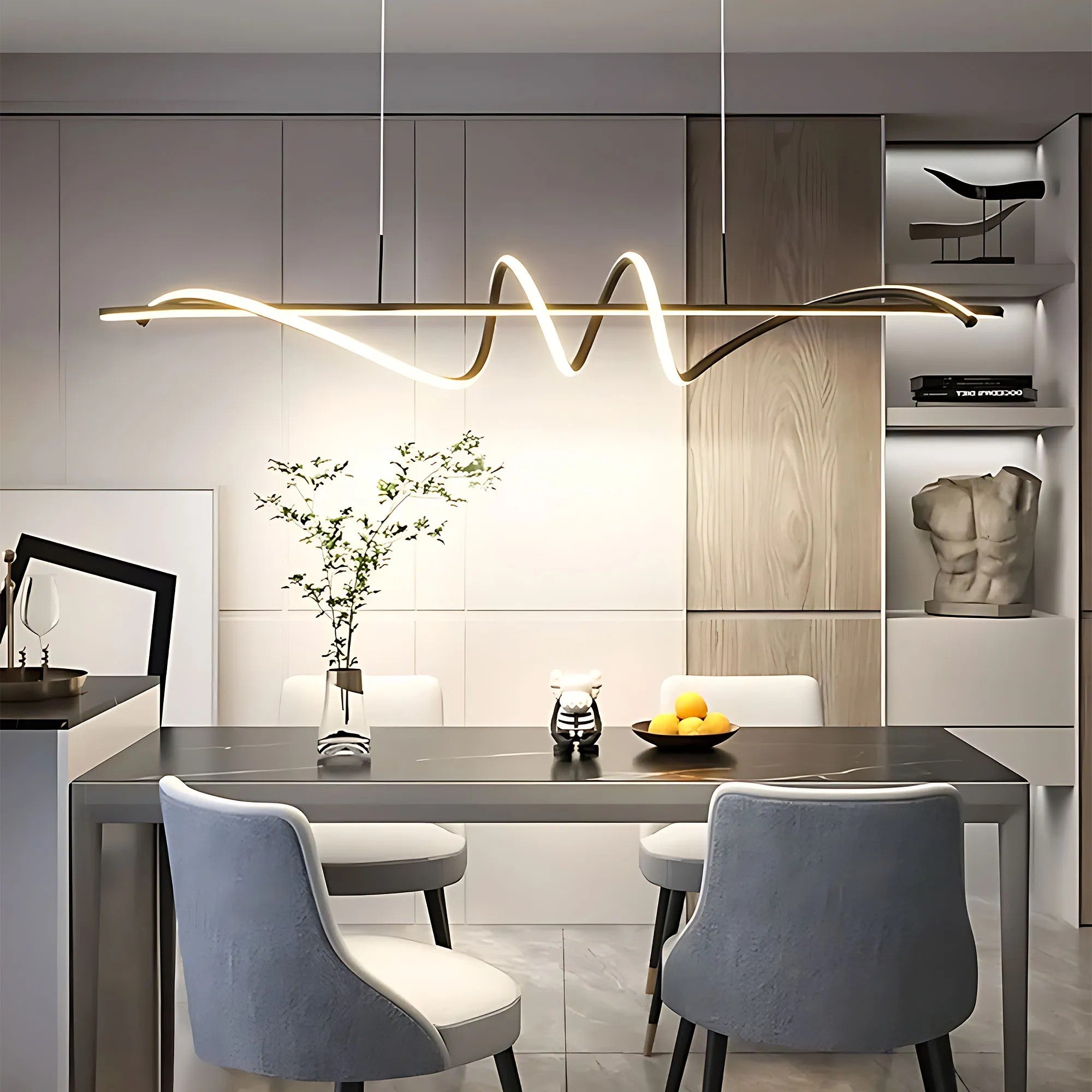 Lampa WISZĄCA LED LHJ023-CP 120 Cm CZARNA 15
