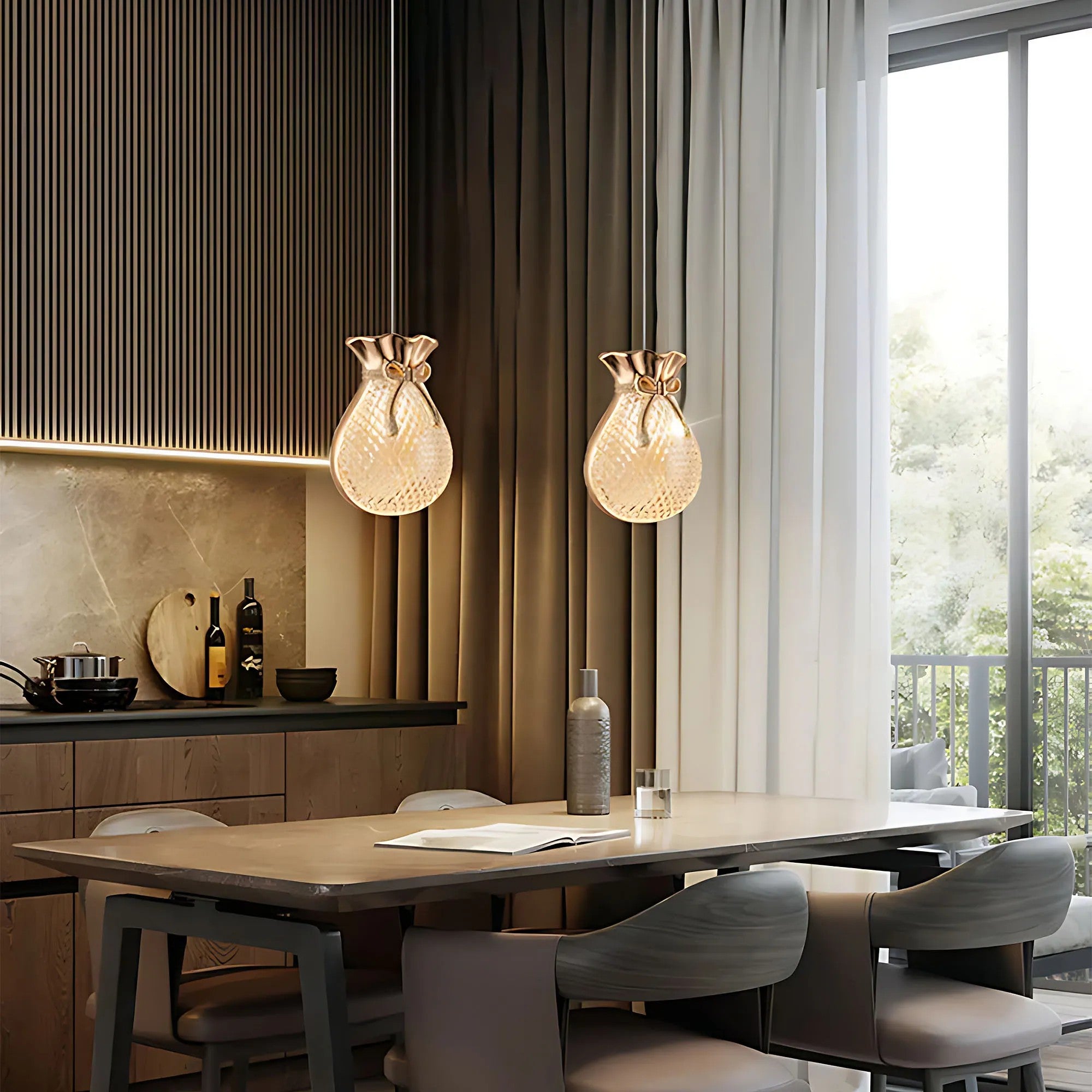 LAMPA SUFITOWA WISZĄCA LHJ107-1CP JASNE RÓŻOWE ZŁOTO 15