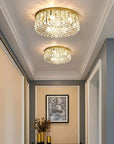 LAMPA KRYSZTAŁOWA PLAFON APP1728-6C 50 Cm ZŁOTA 16