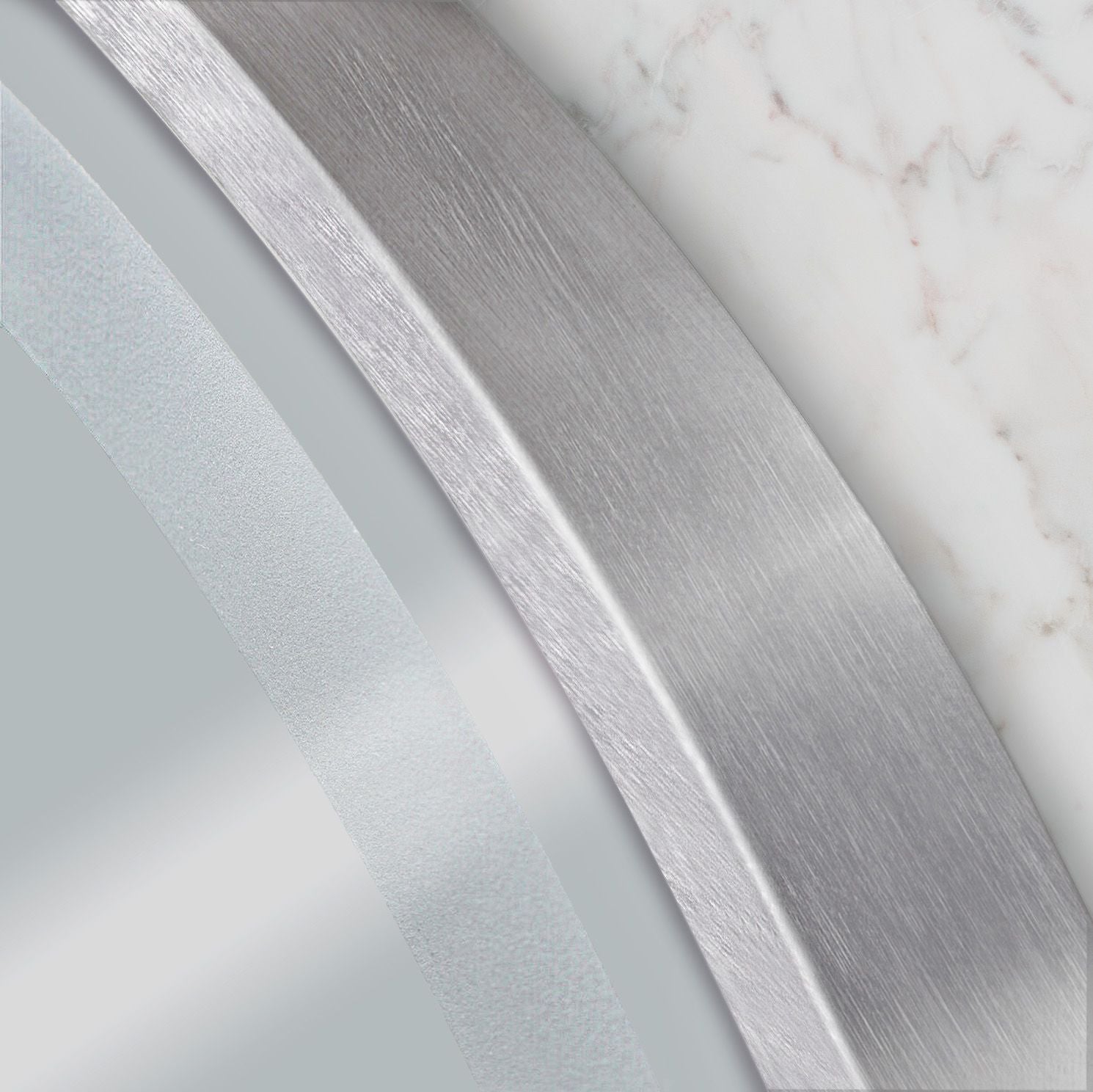 Lustro Ścienne Led 60cm Mmj Stal Szczotkowana 6