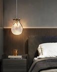 LAMPA SUFITOWA WISZĄCA LHJ107-1CP JASNE RÓŻOWE ZŁOTO 17