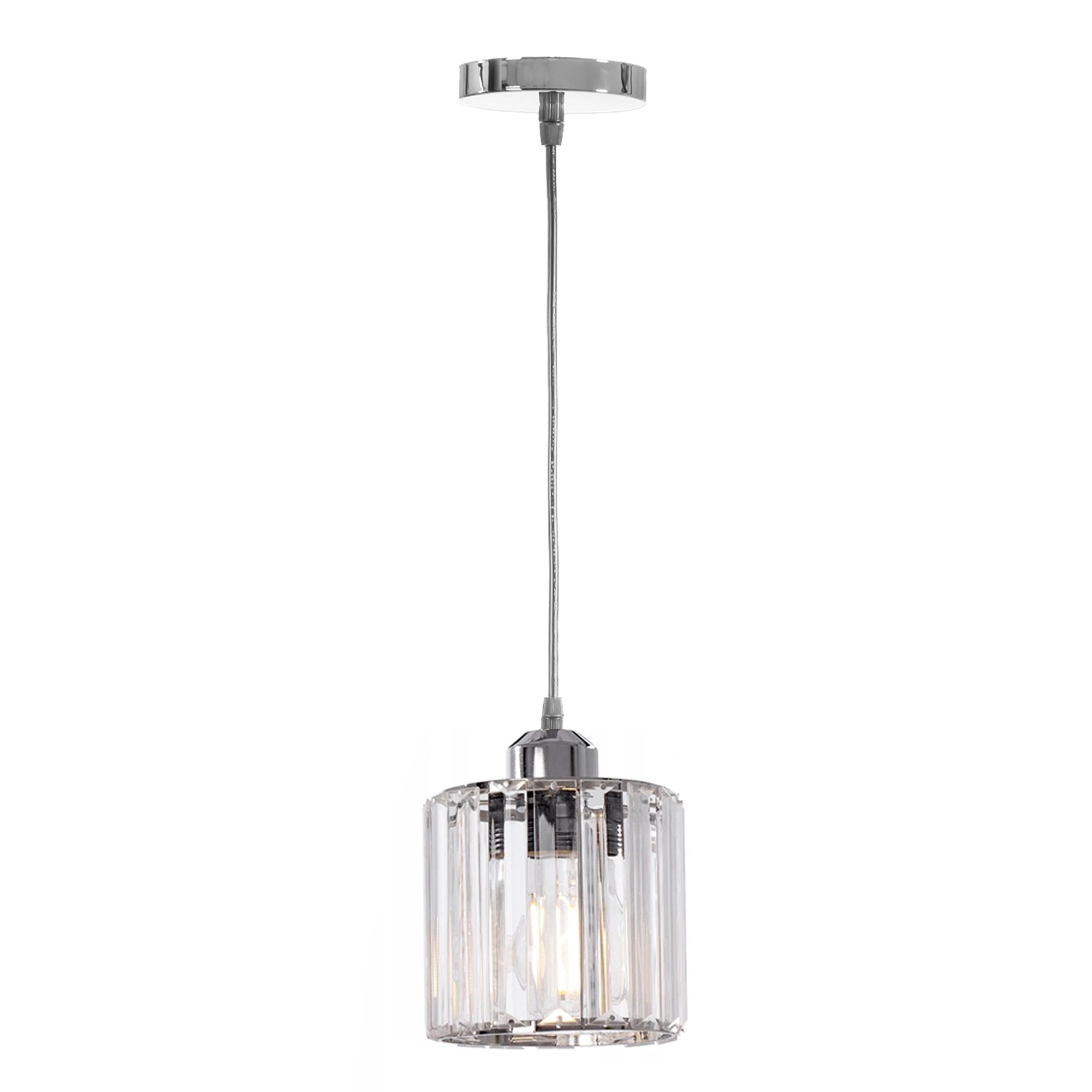 Lampa Sufitowa Kryształ APP508-1CP Srebrna