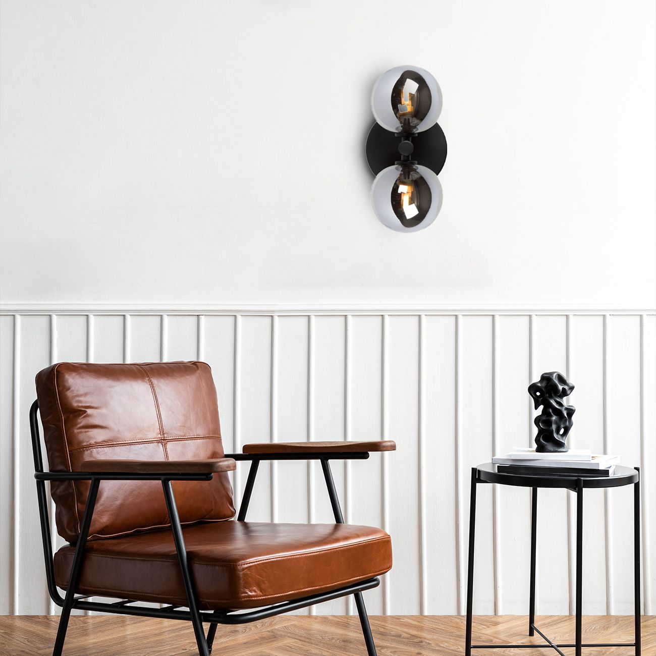 Lampa Ścienna Kinkiet App1162-2w Czarny