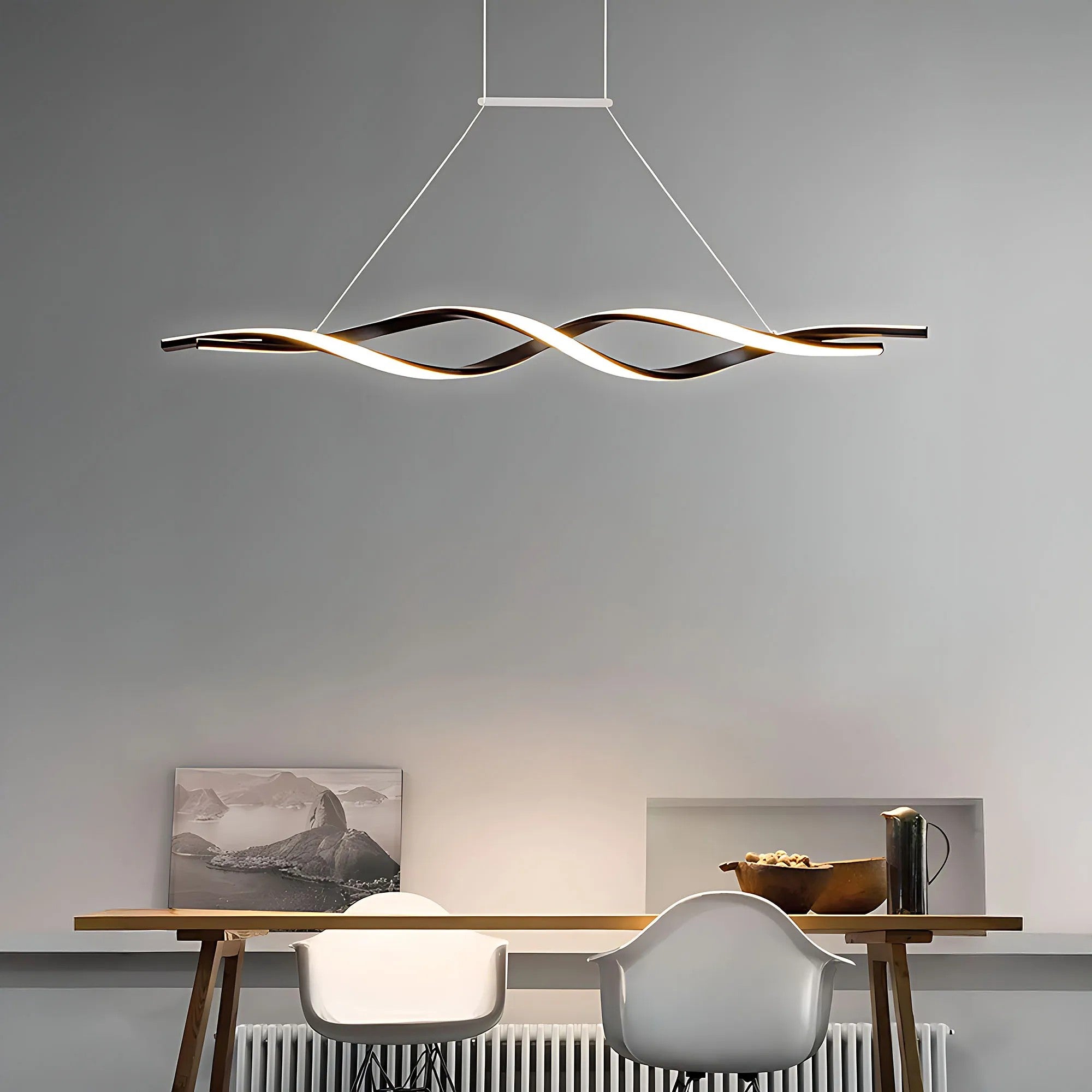 LAMPA SUFITOWA WISZĄCA LED LHJ020-CP CZARNA 18