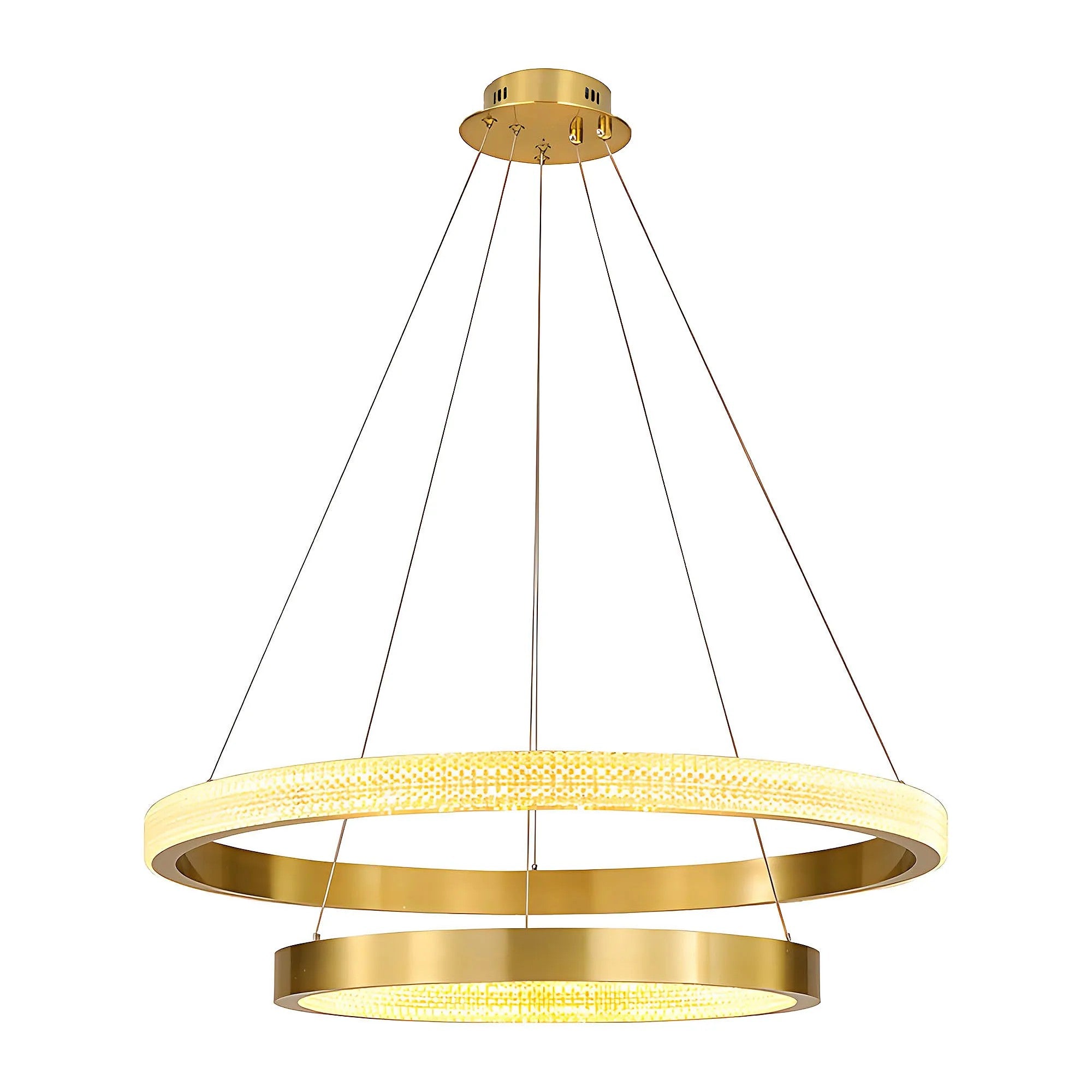 LAMPA SUFITOWA WISZĄCA LED APP1772-CP Złoto Szczotkowane 19
