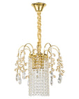Lampa Wisząca Z Kryształami SWE090-CP 30cm Złota 1