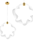 LAMPA WISZĄCA LED G014-1CP BIAŁY/ZŁOTY 1
