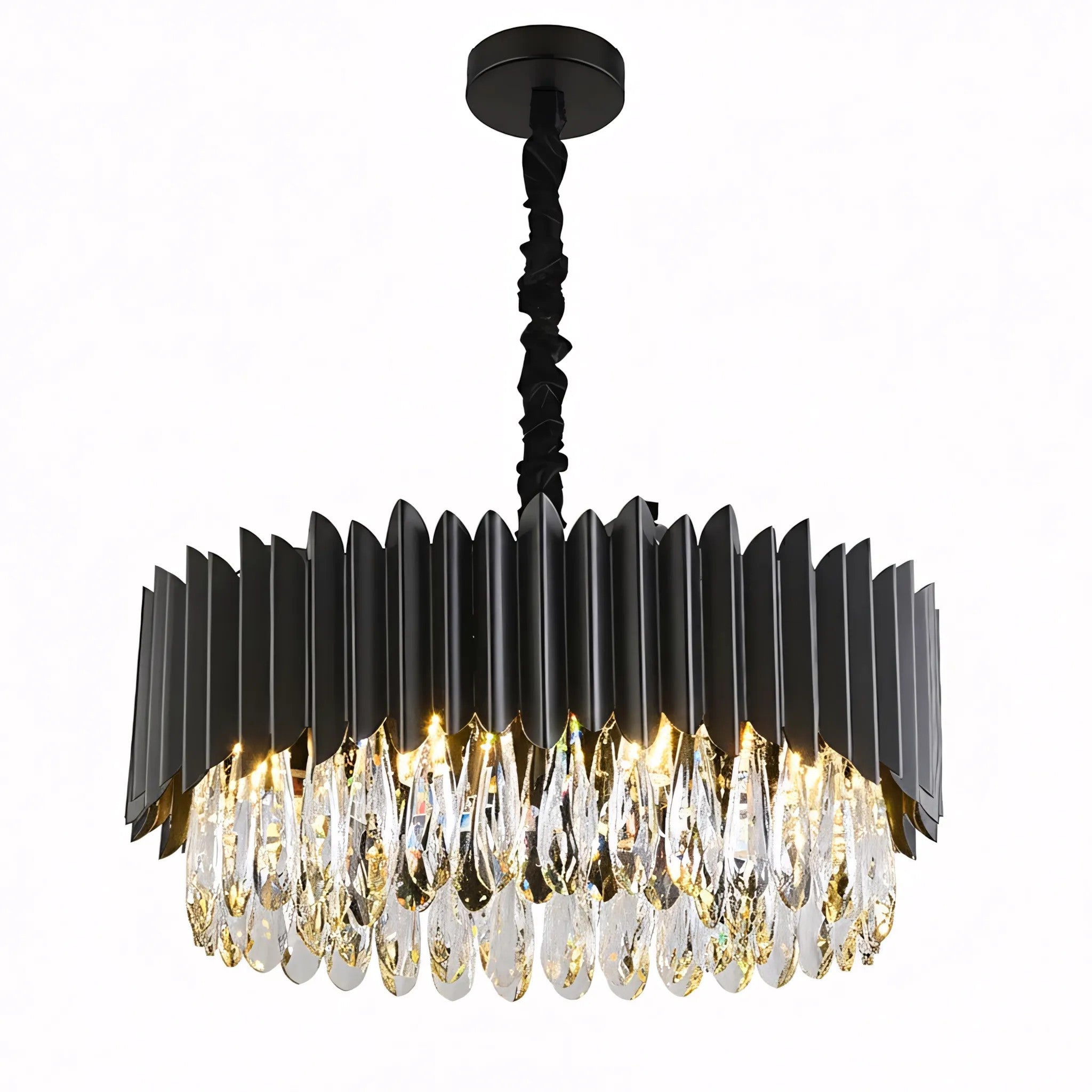 Lampa Sufitowa Wisząca APP1657-8CP Czarna 1
