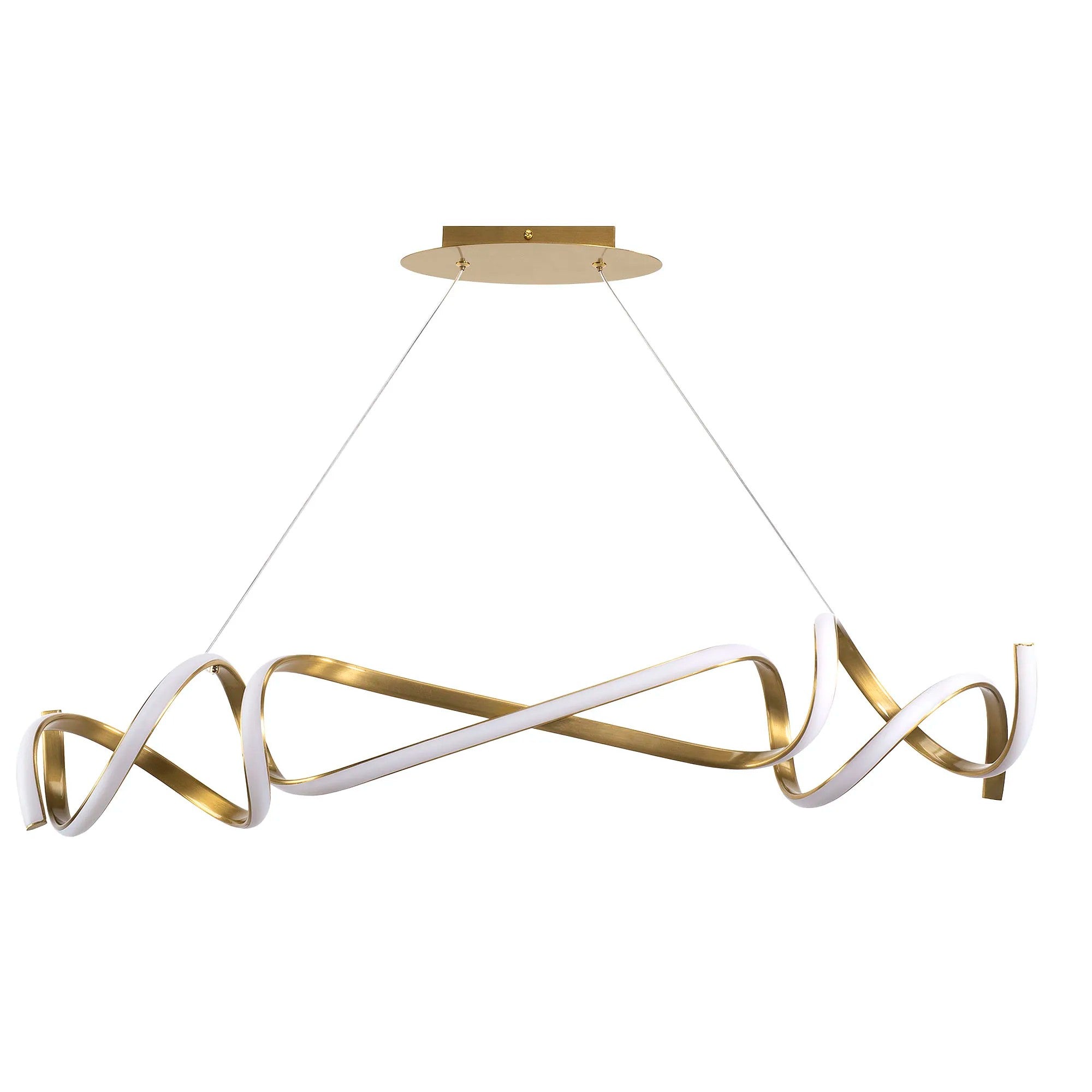 LAMPA WISZĄCA LED APP1777-CP ZŁOTA 1