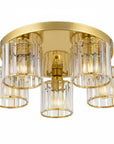 Lampa Sufitowa Kryształowa EBT024-5C ZŁOTA 1